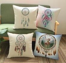 Creative Dream Catcher Chinese Ink printed Cushion Cover linen pillow cover sofa bed car room Home Dec wholesale  FG345 2024 - buy cheap