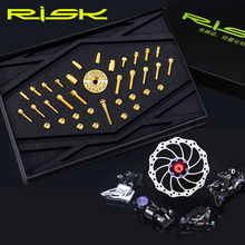 RISK 36pcs Titanium Valve Cap Fixing Bolts for Road Bike MTB Bicycle Stem/Water Bottle cage/Derailleur Wire/Jockey Wheel/Brake 2024 - buy cheap
