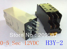 DC 12V H3Y-2 Delay Timer Time Relay 0-5 Second 12VDC & Base 2024 - buy cheap