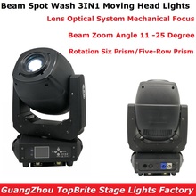 Free Shipping LED 230W Beam Spot Wash Moving Head Lights Dj Stage Zoom Lights DMX 6/18 Chs Professional Lighting Shows Equipment 2024 - buy cheap
