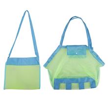 Bolsa de malla plegable para la playa para bebés y niños, almacenamiento de juguetes para baño, cestas de red 2024 - compra barato