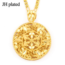 JHplated 45CM Africa Ethiopian women round Fashion Jewelry Gold Color Bride Wedding Eritrea best gifts for girls or lovers 2024 - buy cheap