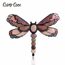 New 2018 Women Brooch Cute Enamel Dragonfly Brooches Pins for Women Trendy Chic Charming Decoration Fashion Girls Pin Jewelry 2024 - buy cheap