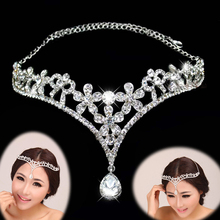 2017 New Bridal Hair Jewelry Bride Frontal Act the Role Ofing Crystal Wedding Tiara Bride Hair Accessories Hot Sale Headband 2024 - buy cheap