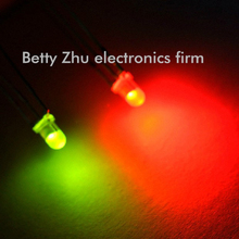 Diodo emisor de luz LED redondo, 3MM, rojo y verde, niebla, 1000 unids/lote 2024 - compra barato