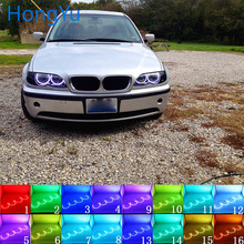 for BMW E46 with PROJECTORS 1998-2005 Accessories Headlight Multi-color RGB LED Angel Eyes Halo Ring Eye DRL RF Remote Control 2024 - buy cheap