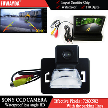 FUWAYDA Color SONY CCD Chip de coche cámara de visión trasera para Mazda 5 + 4,3 pulgadas plegable LCD TFT Monitor impermeable HD 2024 - compra barato