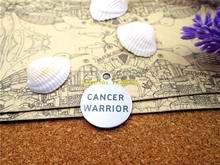 10pcs--stainless steel charms "cancer warrior" 5 style for choosing   DIY Charms Pendants 2024 - buy cheap