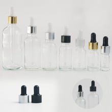 Botella de aceite esencial de cristal transparente con gotero para masaje, 10x5ml, 10ml, 15ml, 20ml, 30ml, 50ml, 100ml 2024 - compra barato