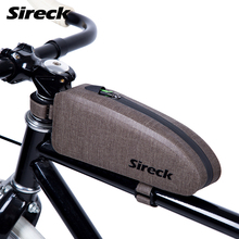 Sireck bolsa de ciclismo de nylon, bolsa para selim e bicicleta de grande capacidade à prova d'água, acessório para quadro frontal 2024 - compre barato