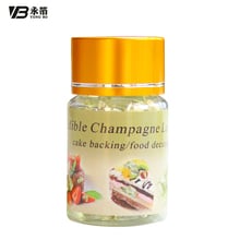 0.1g edible 18k Champagne genuine gold leaf flake, food grade, Bakery Decoration Ingredients Food Ingredients free shipping 2024 - buy cheap