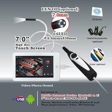 Handheld USB Video Inspection Borescope Endoscope 830mm Flexible Tube 7mm Waterproof Camera Head with 7 inch Android Monitor 2024 - buy cheap