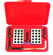 Bloques de calibre de precisión de 1-2-3 "con llave de tornillo, juego de bloques de sujeción en paralelo, 23 agujeros, bloque paralelo con llave de tornillo 2024 - compra barato