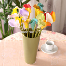 60pcs Artificial 38cm PU Calla Lily Real Touch Bridal Flower Bouquet Household Adornment Wedding Home Party Decoration 2024 - buy cheap