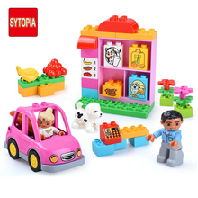 Sytopia Market Character Car Blocks Children Girl Big Size Building Toy For Kid City Gift 2024 - buy cheap