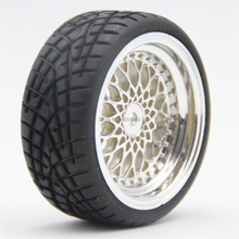4 pçs 1/10 rc borracha macia touring pneu roda aro y12c (chrome) 3/6/9mm offset para 1:10 touring carro 10036 + 21002 2024 - compre barato