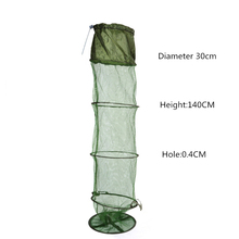LEO Whlosale 4mm Pores Folding Shrimp Cage Fishing Net Fishing Tackle 2024 - buy cheap