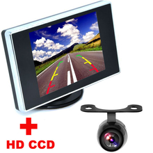 CCD Car Rear View Camera + 3.5" Color LCD Car Video Monitor backup Camera 2 in1  Auto Parking Assistance 2024 - buy cheap