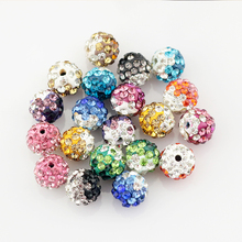 New 50pcs/lot 10mm Multicolors Crystal Beads Clay Pave Disco Ball Beads For Jewelry Making Cute Bracelet DIY Beads Accessories 2024 - buy cheap
