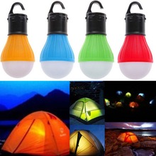 Mini lanterna para acampamento, lanterna com lâmpada led à prova d'água com gancho de pendurar para iluminação de tenda, 4 cores, uso 3 * aaa #267427 2024 - compre barato