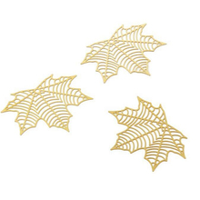 50pcs/lot wholesale new creative metal hollow leaves charms connectors for diy fashion earrings jewelry making accessories 2024 - buy cheap