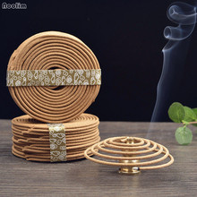 48 Coils Natural Sandalwood Incense Home Aromatherapy Maker Spice Antiseptic Refreshing Home Fragrance Coil Incense 2024 - buy cheap