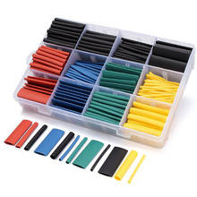 530Pcs Electrical Cable Heat Shrink Tubing Insulation Protection Kit  Polyolefin Ratio 2:1 Wrap Wire Cable Sleeve Assortment Set 2024 - buy cheap