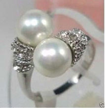Кольцо с белым жемчугом и серебряным покрытием, размер 7,8, 9, бесплатная доставка 2024 - купить недорого