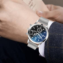 Luxury Fashion Mens Watches Business Quartz Men Clock Stainless Steel Dial Pin Buckle Casual Bracele Wrist Watch relojes hombre 2024 - buy cheap