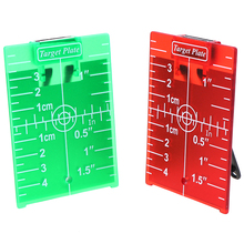 1 шт. дюймов/см Лазерная пластина для карты для зеленого/красного лазерного уровня 11,5 см x 7,4 см 2024 - купить недорого