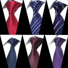Gravata xadrez clássica masculina de luxo, gravatas xadrez de seda clássica para homens, com 8 cm, formal, para negócios, casamento, estilo britânico 2024 - compre barato