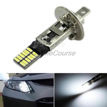 6500K HID White 24-SMD H1 LED Replacement Bulbs For Fog Lights Driving 2024 - compre barato