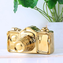 Minimalist ceramic camera ornaments Home Furnishing bedroom study ornament crafts decor figures modle Golden silver model gift 2024 - buy cheap