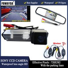 Fuwayda-câmera de estacionamento para carros, sem fio, 4.3 polegadas, monitor espelho, assistente de estacionamento, para mitsubishi challenger grandis 2024 - compre barato