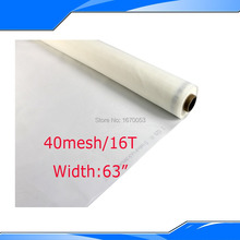 Free Shipping 5 Meters (5 Yards) Cheap 16T 40M Polyester Silk Screen Printing  Mesh 63" Width 2024 - buy cheap