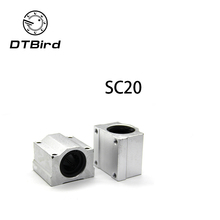 Alta quality4 uds SC20UU SCS20UU 20mm de rodamiento lineal unidad de deslizamiento 20mm lineal bloque de rodamiento 2024 - compra barato
