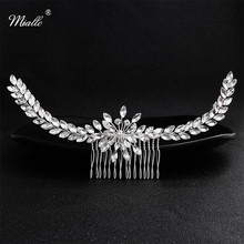 Miallo 2019 New Arrivals Leaves Crystal Handmade Wedding Hair Comb Bridal Headpieces Hair Jewelry Ornaments for Women 2024 - buy cheap