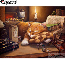 Pintura descartável completa quadrada/broca redonda 5d diy pintura de diamante "mouse de gato de animal" 3d bordado ponto cruz decoração de casa presente a12560 2024 - compre barato