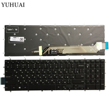 Новая русская клавиатура для ноутбука Dell 7567 7566 7577 7587 7570 7580 клавиатура с подсветкой без рамки 2024 - купить недорого