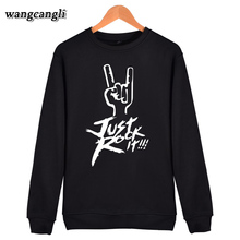 Just Rock It rock band hoodie sweatshirt men/women autumn winter hip hop hoodies sweatshirts fashion plus size tracksuit XXXXL 2024 - buy cheap