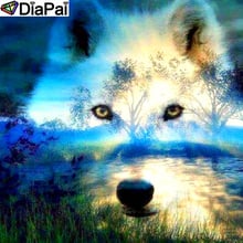 DiaPai 100% Full Square/Round Drill 5D DIY Diamond Painting "Animal wolf" Diamond Embroidery Cross Stitch 3D Decor A18863 2024 - buy cheap