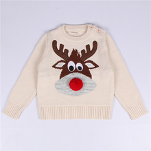 2018 осенний модный свитер для маленьких мальчиков, Рождественский пуловер для маленьких мальчиков и девочек, одежда с длинными рукавами для мальчиков, повседневный детский вязаный свитер 2024 - купить недорого