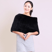MinShu-bufanda elástica de piel de visón para mujer, chal de piel de visón Real, chal de lujo, cuello femenino 2024 - compra barato