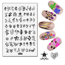 Nature Series Flower Garden Nail Art Stamping Plates Love Rose Plants Stencil Diy Manicuring Print Image Templates Tools 2024 - buy cheap