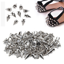 100pcs/set DIY Handcraft Rivets Punk 10MM Cone Spikes Screwback Studs Garment Rivets For Clothes Bag Shoes Leather 2024 - buy cheap