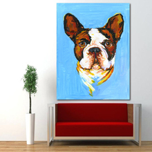 AAVV-pintura al óleo de perro para pared, lienzo impreso, imagen para decoración de oficina, lienzos con pinturas modernas, póster sin marco 2024 - compra barato