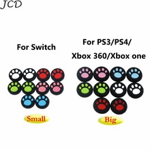 JCD For Nintend Switch NS Silicone Analog Thumb Grips for PlayStation 4 PS4 Pro Slim Controllers Caps Cover for XBox One 2024 - buy cheap