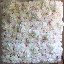 40x60 см Шелковый цветок розы цвета шампанского искусственный цветок для свадебного украшения Цветочная стена романтический свадебный фон Декор 2024 - купить недорого