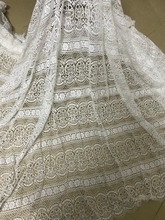 Nigerian Laces S-32715 High Quality Tulle Mesh French Embroidered Lace fabric 2024 - buy cheap