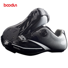 Boodun ультралегкие самозакрывающиеся Pro мужские велосипедные туфли для шоссейного велосипеда туфли для триатлона велосипедные кроссовки с замком Zapatillas Ciclismo 2024 - купить недорого